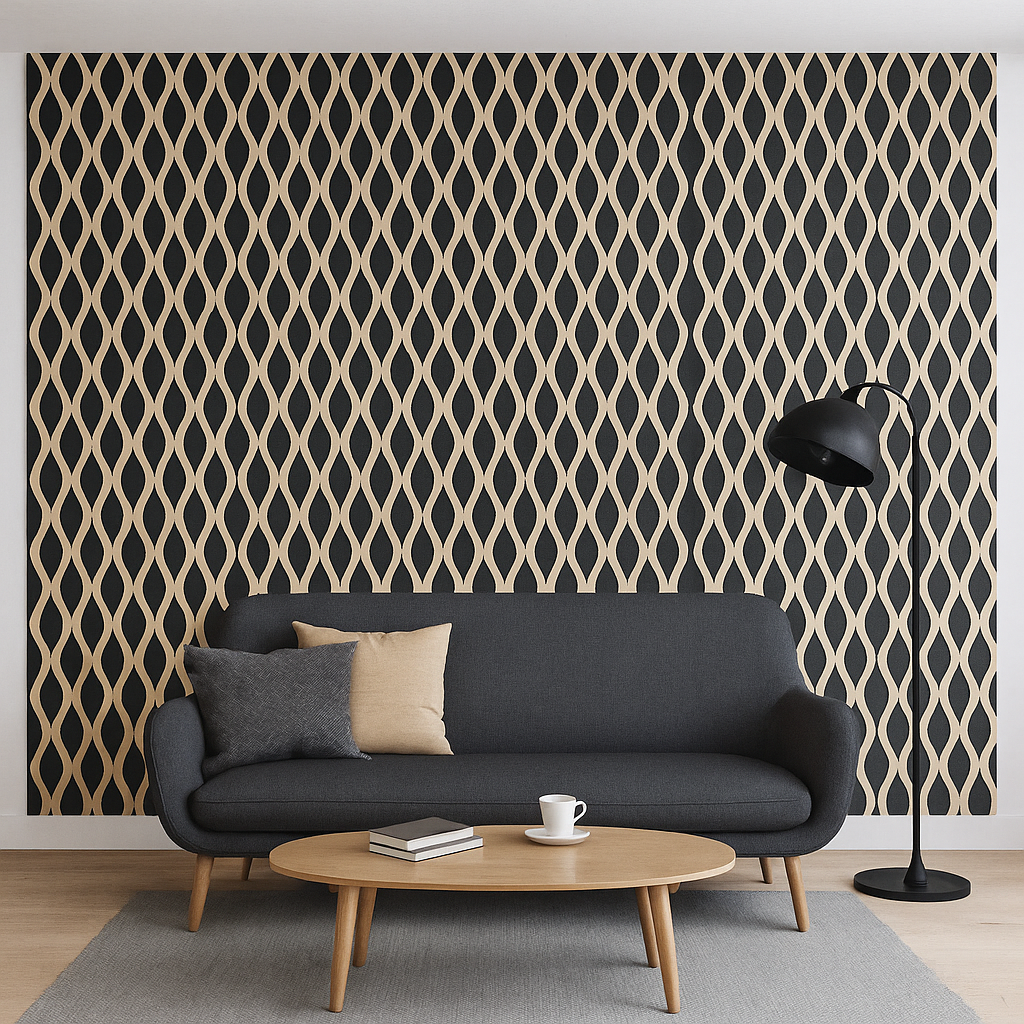 Pannello Murale Acustico Wave (Disponibile in Diversi Colori)