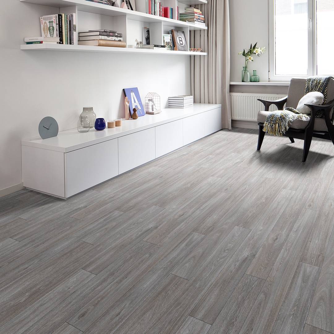 Pavimento Laminato Lusso Grigio Cenere 8mm