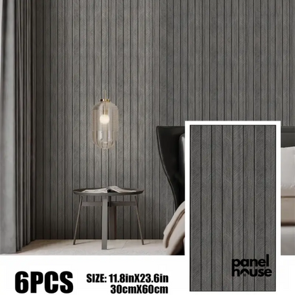 Pannelli Murali a Doghe Effetto Legno 3D, Autoadesivi, Rimovibili, Impermeabili Acquista 1, Ottieni 6 Pannelli Premium a Soli 7€! (30cm x 60cm)