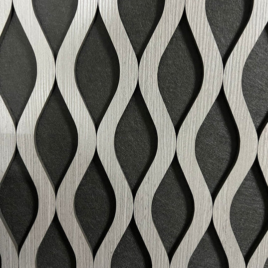 Pannello Acustico da Parete Wave Grigio Scuro