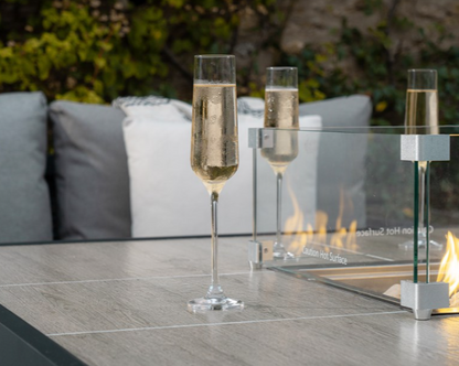 Divano ad angolo e panche da giardino Cambridge Rattan Firepit